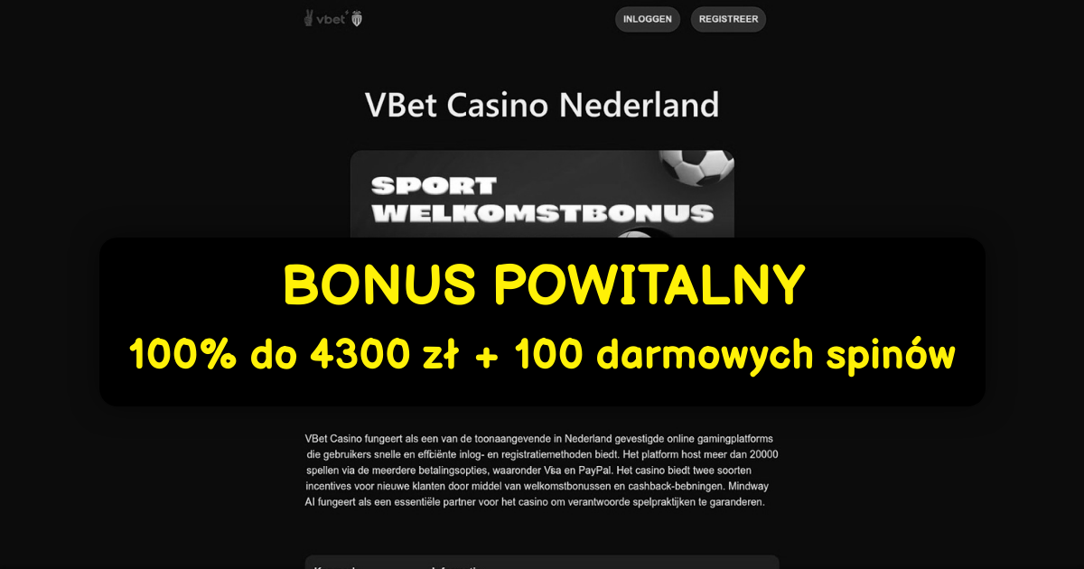 VBET Casino - automaty i wyjątkowe bonusy online