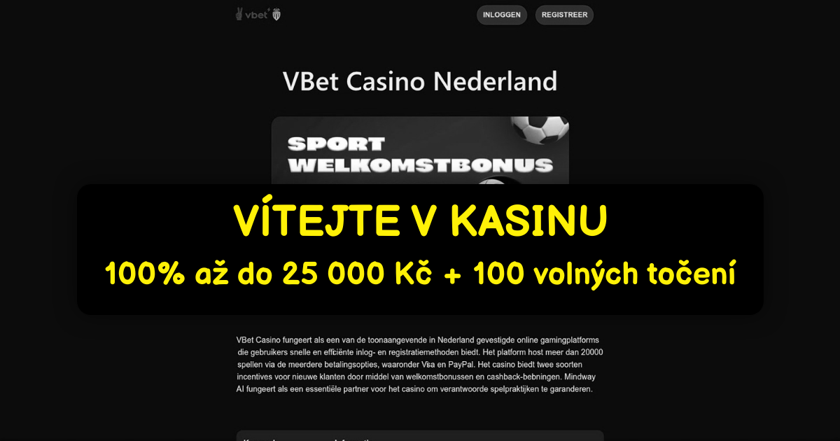 VBET Casino: Online výherní automaty a bonusy až 10 000 Kč